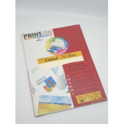 ورق طابعة ملونة كوتد ميتانس مبزر اصفر170غم 20 ورقة CANSON